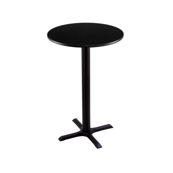 Holland Bar Stool Co 42" 211 Black Table, 24" dia. Top 211-2242BW24R